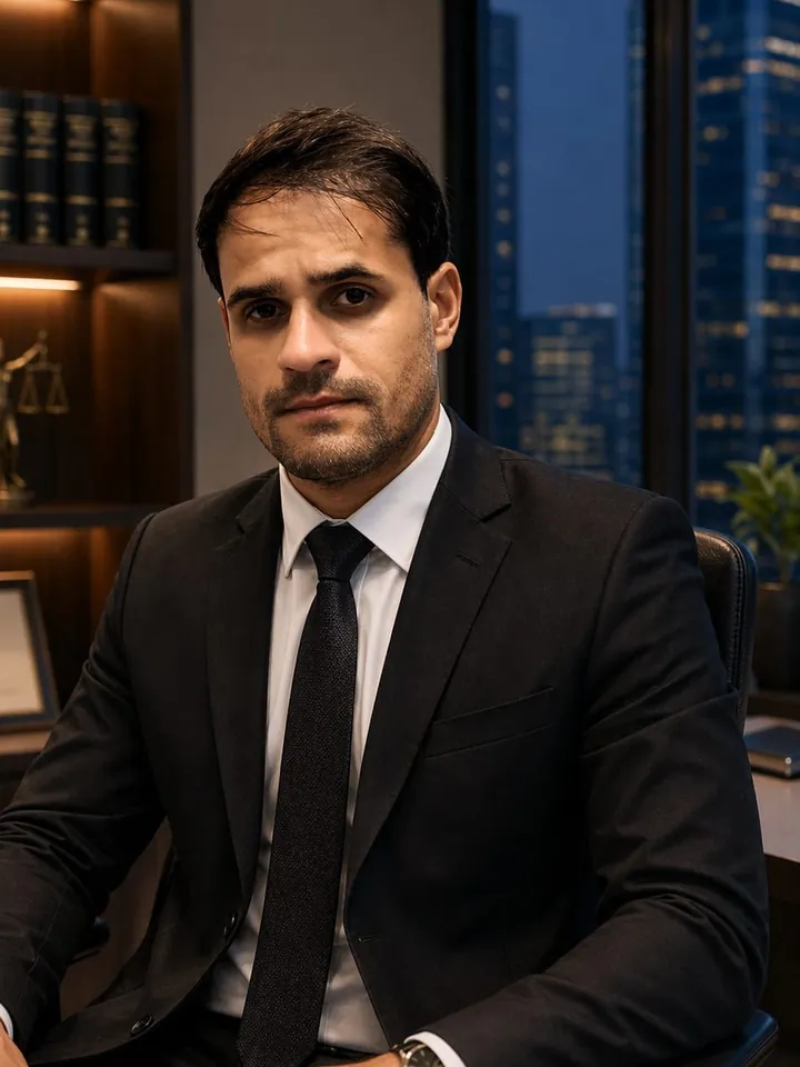 Advogado da Bicalho Advogados em seu escritório